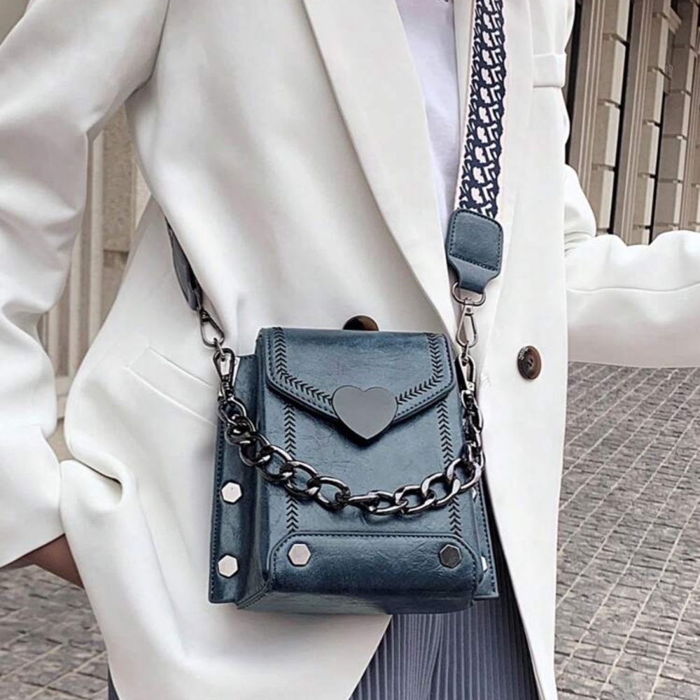 Stylish Blue Crossbody Bag